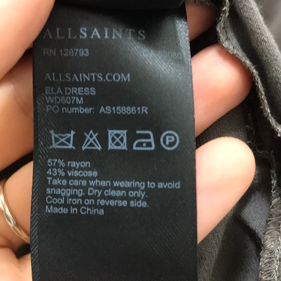 AllSaints Metallic Ela Dress - Picture 8 of 11